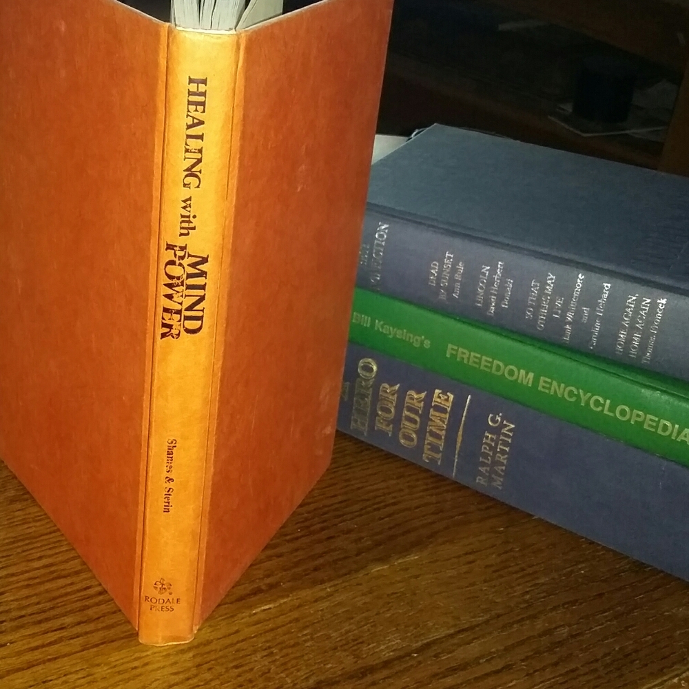 Hardcover book healing with mind power